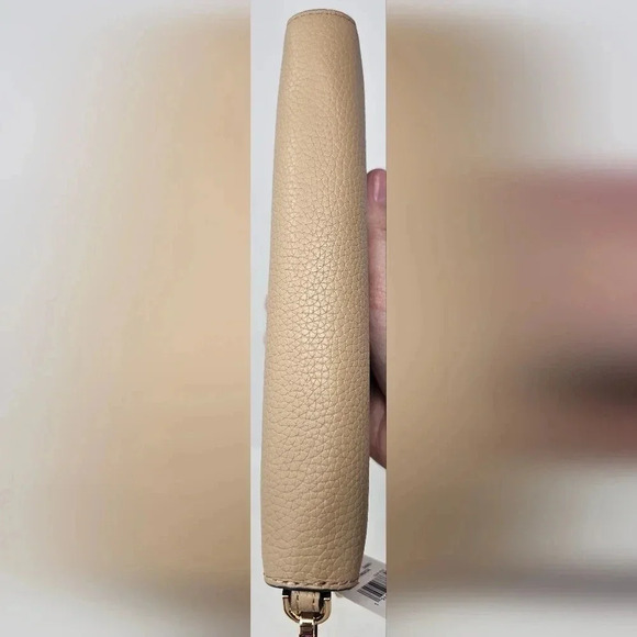 Michael Kors Jet Set Large Travel Continental Leather Wallet Wristlet Camel NWT - Picture 8 of 14